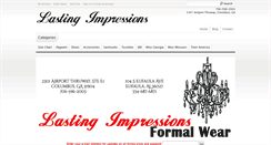 Desktop Screenshot of lastingimpressionsformalwear.com